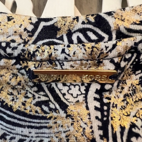 Women’s Michael Kors Cutout Long Sleeve Blouse Size L - Picture 5 of 8